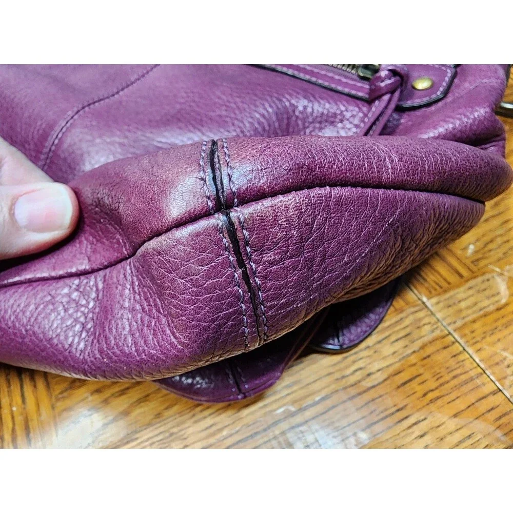 Coach 15400 Limited Edition Hamptons Plum/Purple Flap Crossbody/Shoulder GUC
